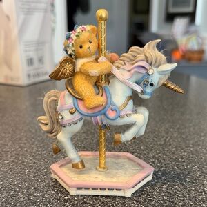 Crystal Bear Carousel Figurine
